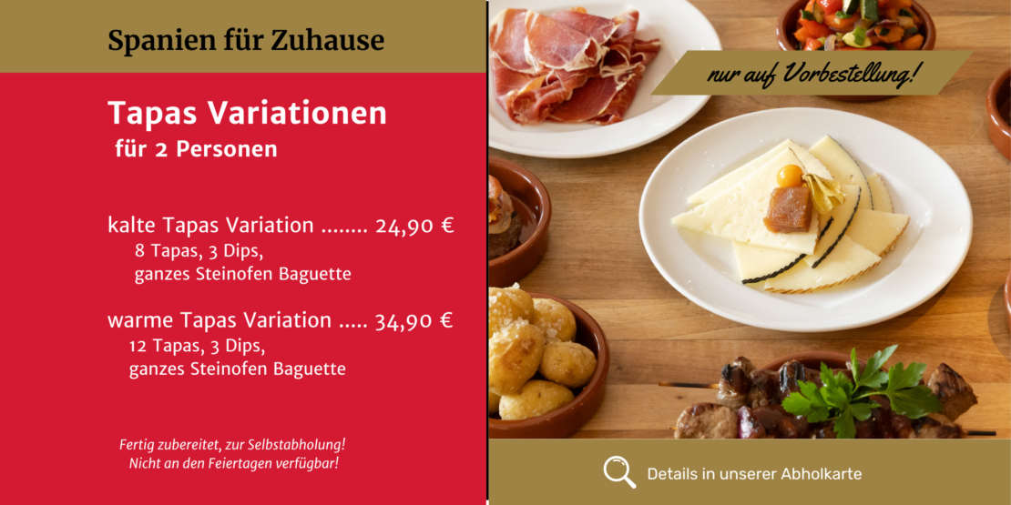 Spanien für Zuhause – Tapas außer Haus